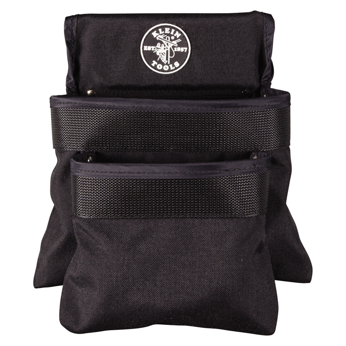 Klein Tools Tool Pouch, PowerLine&trade; Series 8-Pocket Tool Pouch, Black Nylon