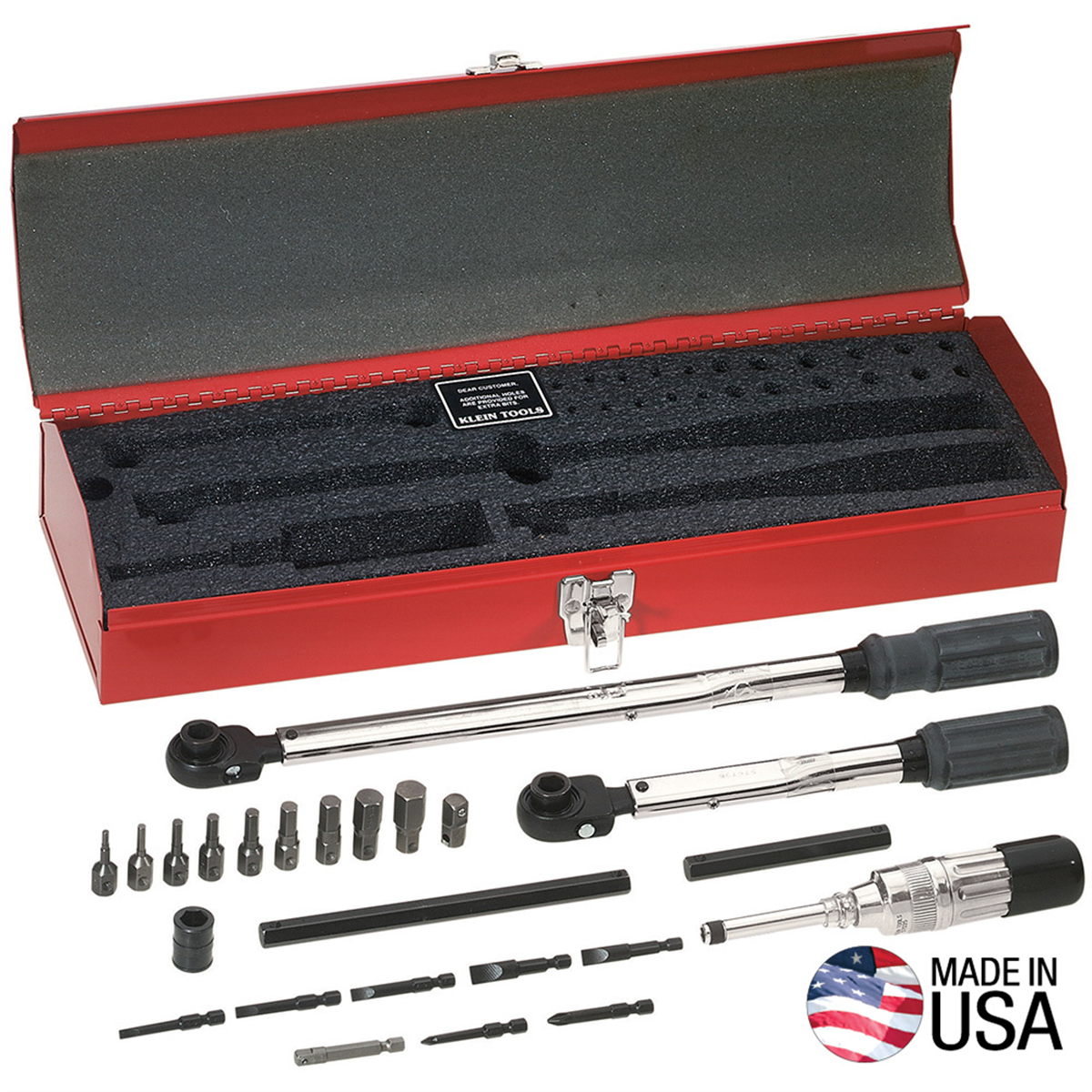 Klein Tools Master Electrician's Torque Wrench Set, 25-Piece