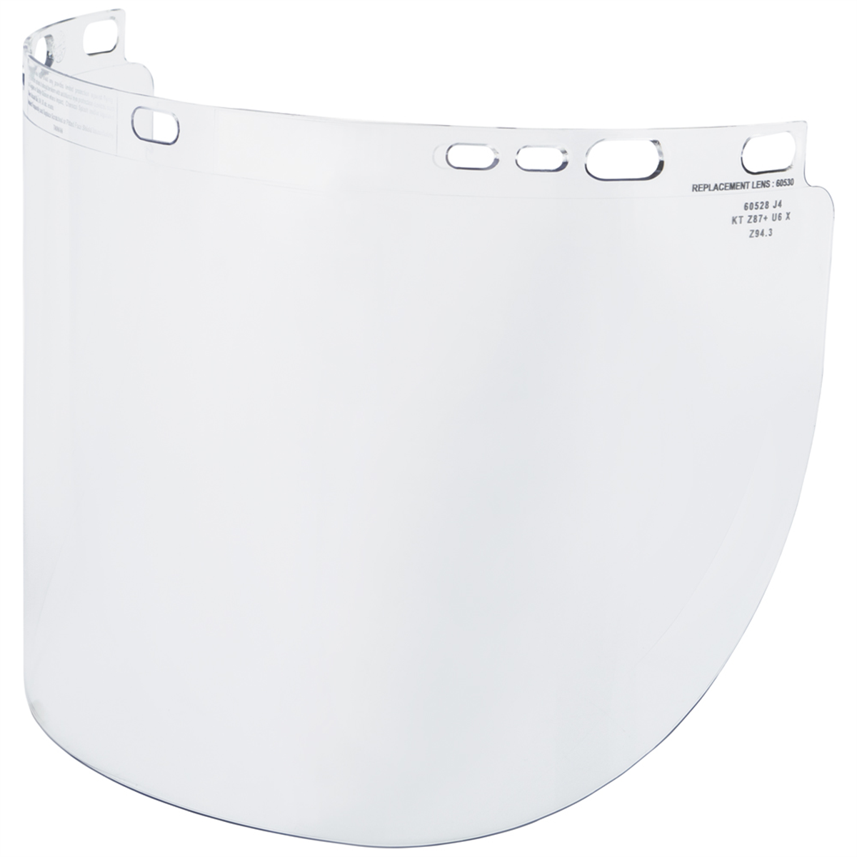 Klein Tools Face Shield, Full Brim Hard Hat, Clear