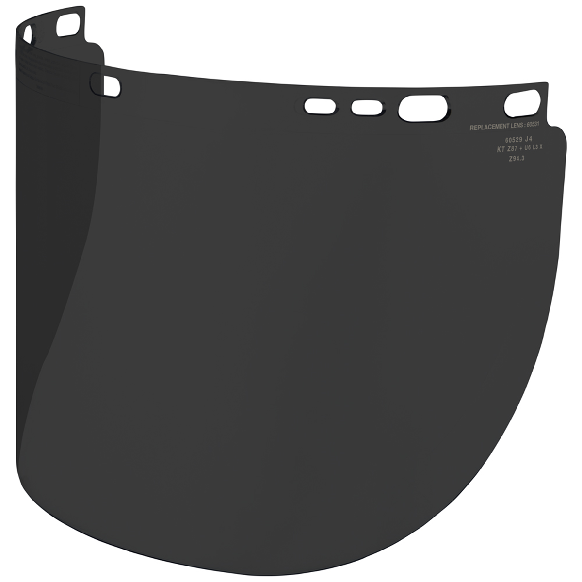 Klein Tools Face Shield, Full Brim Hard Hat, Gray Tint