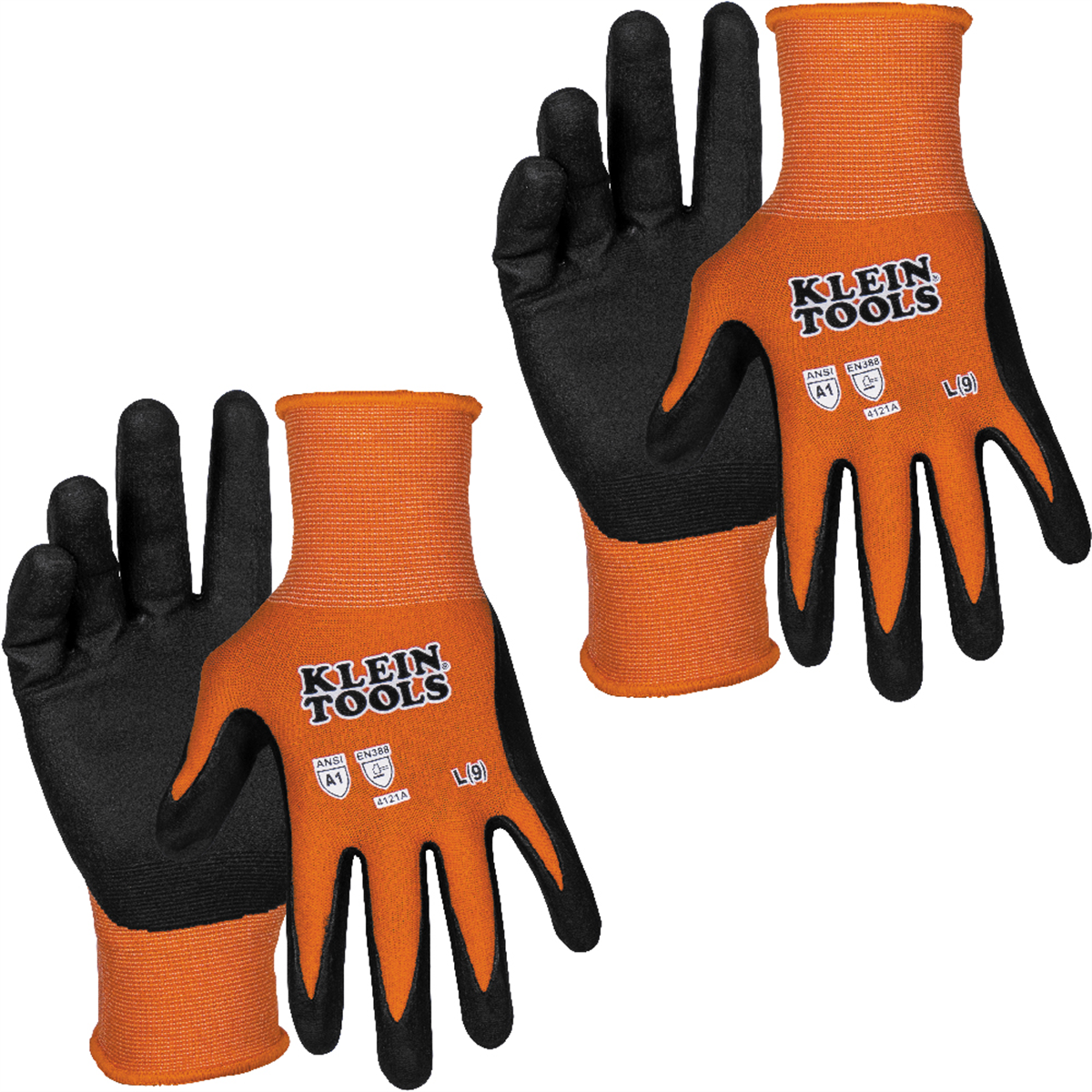 Klein Tools Knit Dipped Gloves, Cut Level A1, Touchscreen, Small, 2-Pair