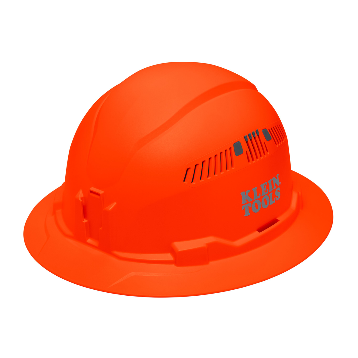 Klein Tools Hard Hat, Vented, Full Brim Style, Red