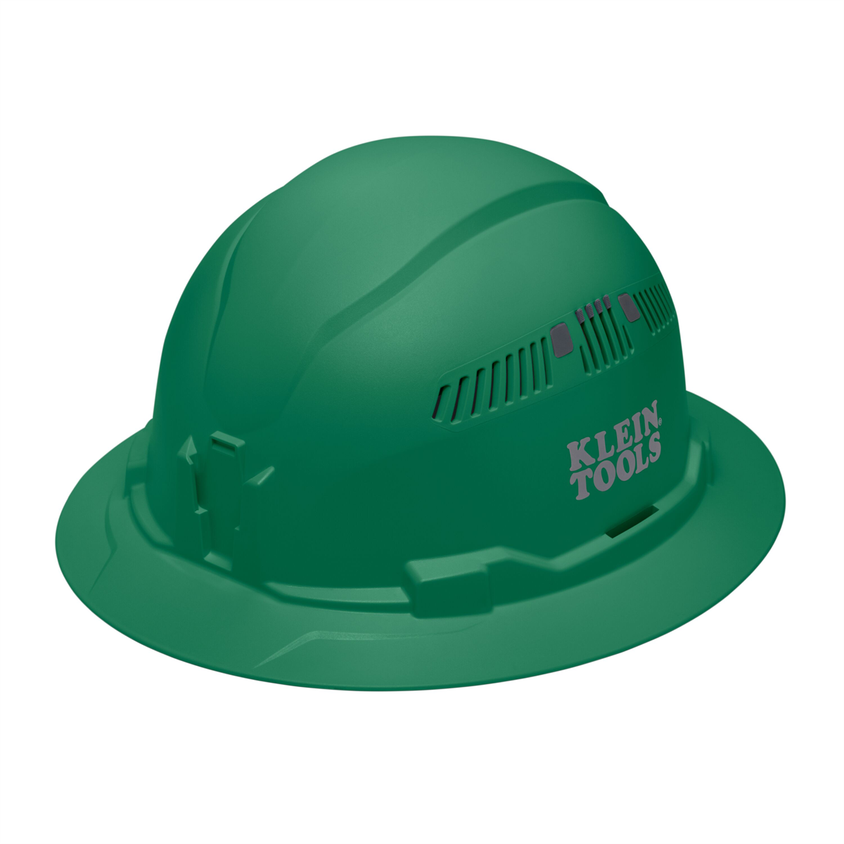 Klein Tools Hard Hat, Vented, Full Brim Style, High Visibility Orange