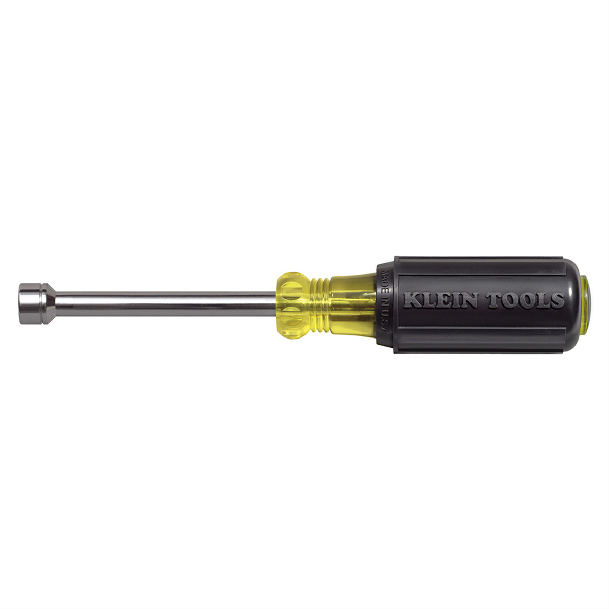 Klein Tools 8 mm Nut Driver, Cushion-Grip&trade;, 3-Inch Hollow Shaft