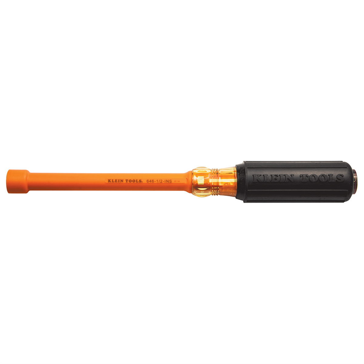 Klein Tools Insulated Nut Driver, 1/2-Inch Hex, 6-Inch