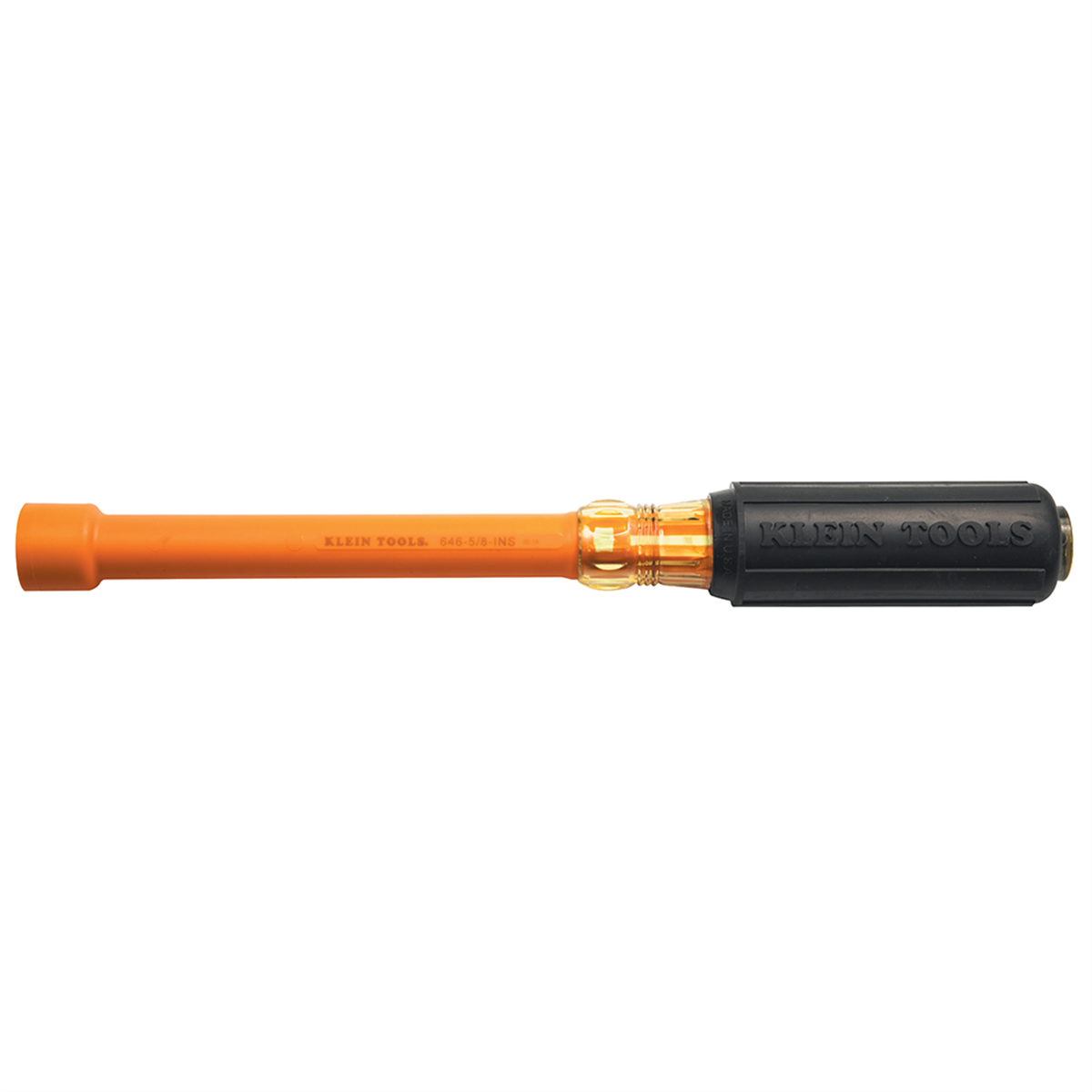 Klein Tools 5/8-Inch Insulated Nut Driver, 6-Inch Hollow Shaft