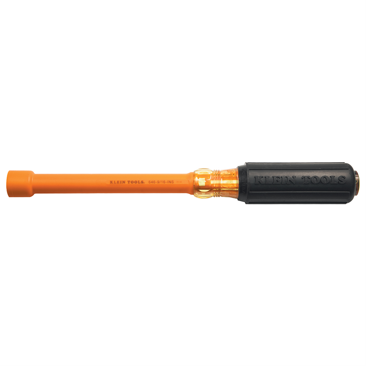 Klein Tools 9/16-Inch Insulated Nut Driver 6-Inch Hollow Shaft