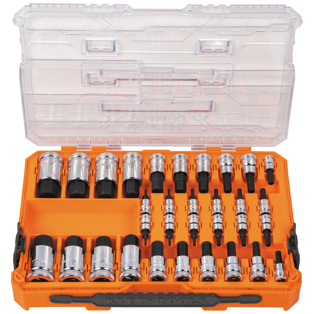 Klein Tools Knurled TORX&reg; Bit Socket Set, 13-Piece