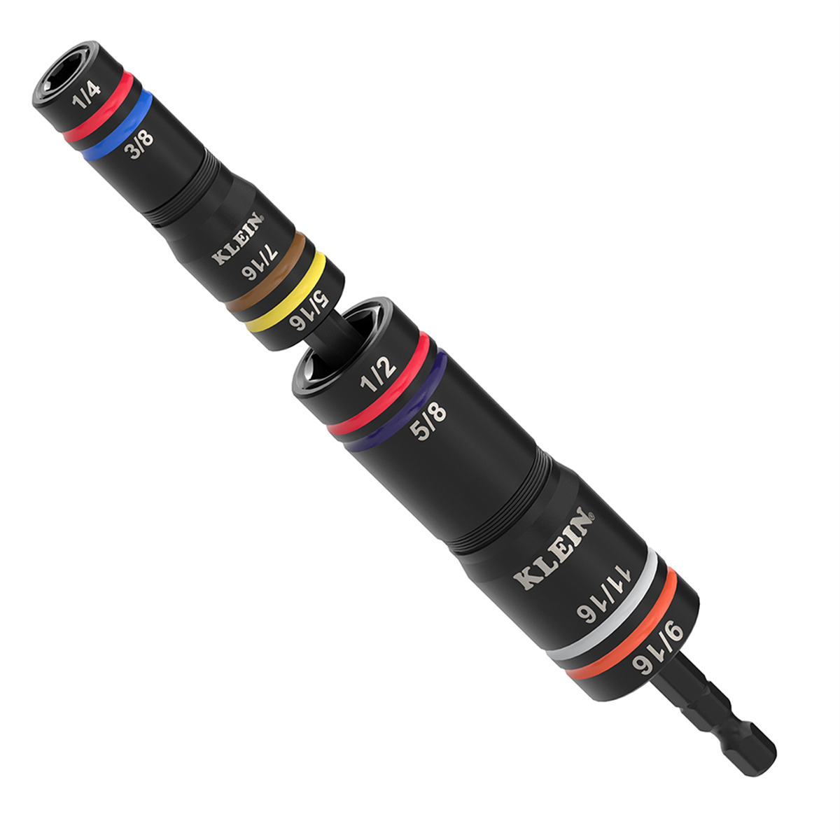 Klein Tools KNECT&trade; Impact Pass Through and Deep-Well Flip Socket Set, 20-Piece