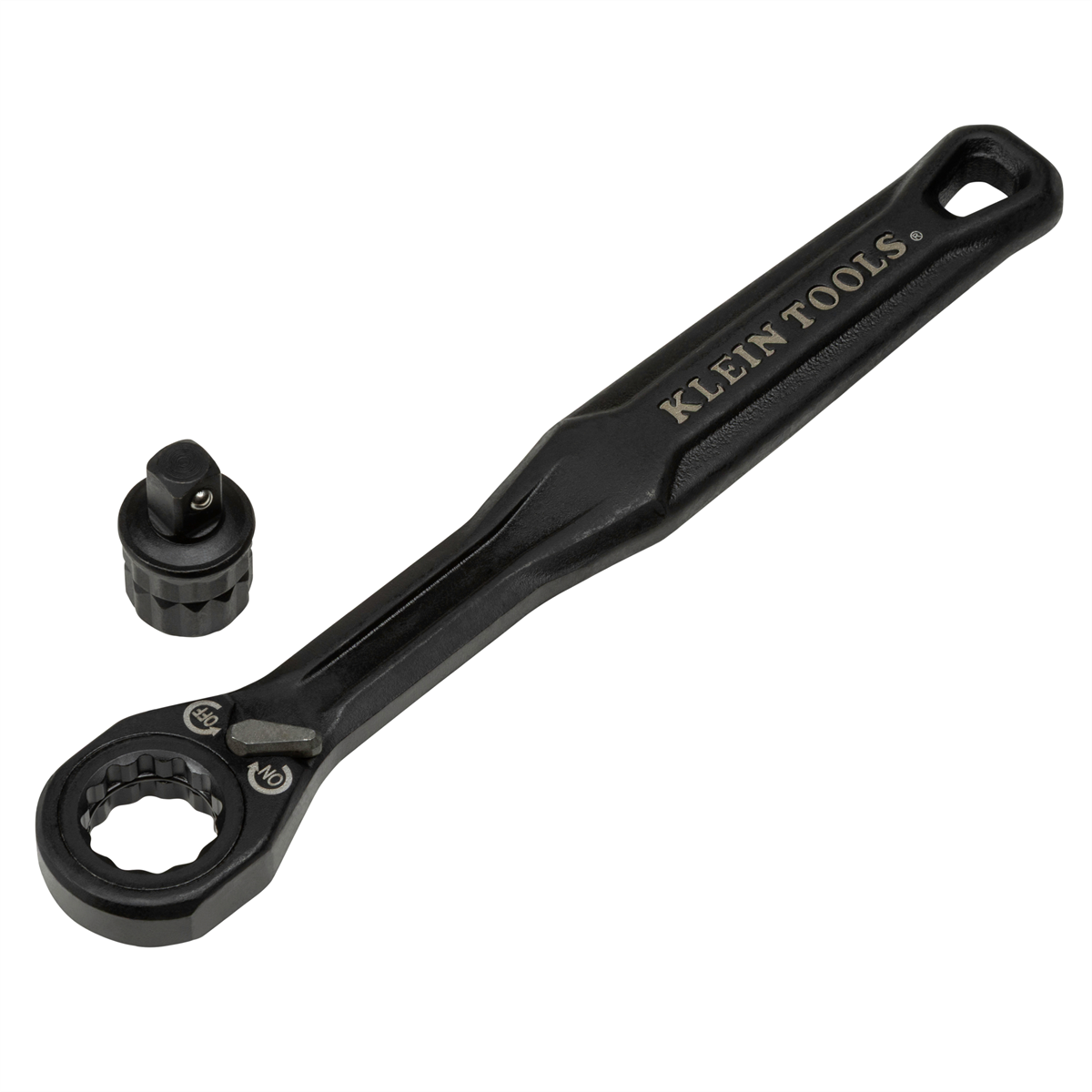 Klein Tools Quad-8 Deep-Well Heavy-Duty Impact Flip Sockets, SAE, 3-Piece