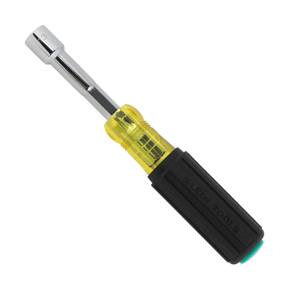 Klein Tools Metric Magnetic Color-Coded Nut Driver, Heavy-Duty Hollow-Shaft, 12mm