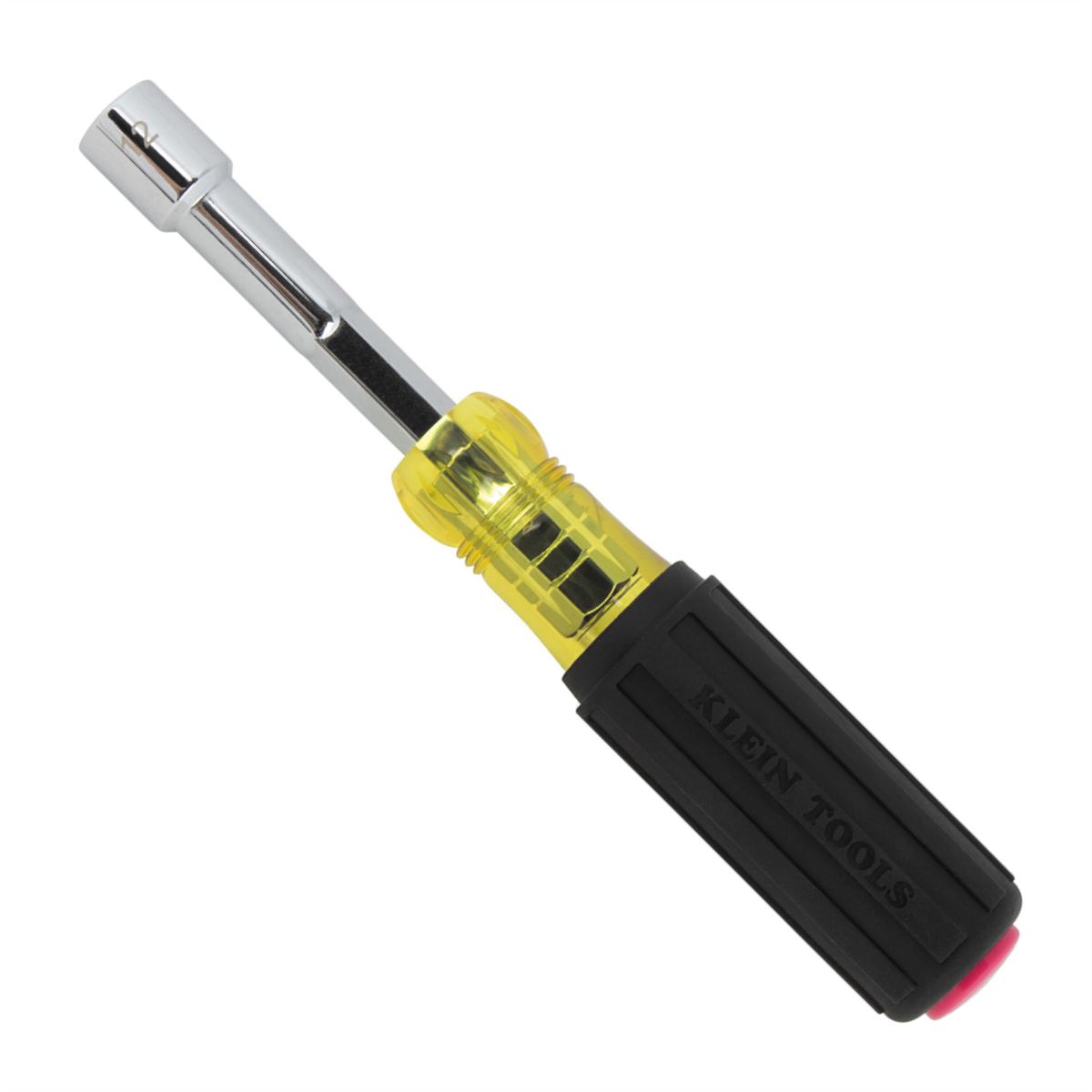 Klein Tools Metric Color-Coded Nut Driver, Heavy-Duty Hollow-Shaft, 12mm