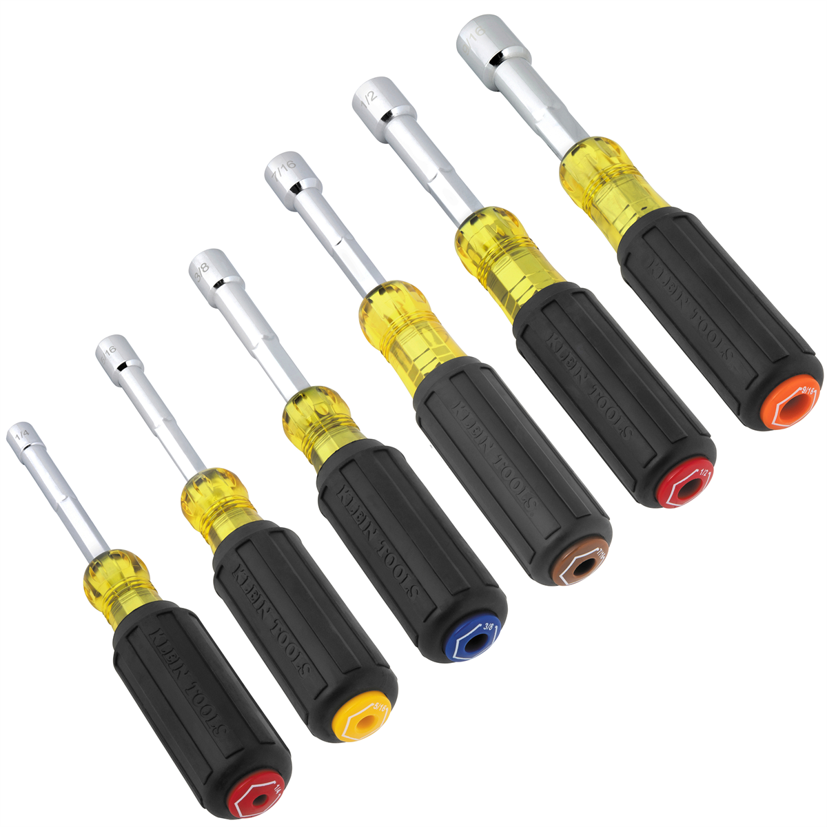 Klein Tools Color-Coded Hollow-Shaft Heavy-Duty Nut Driver, 5/16-Inch