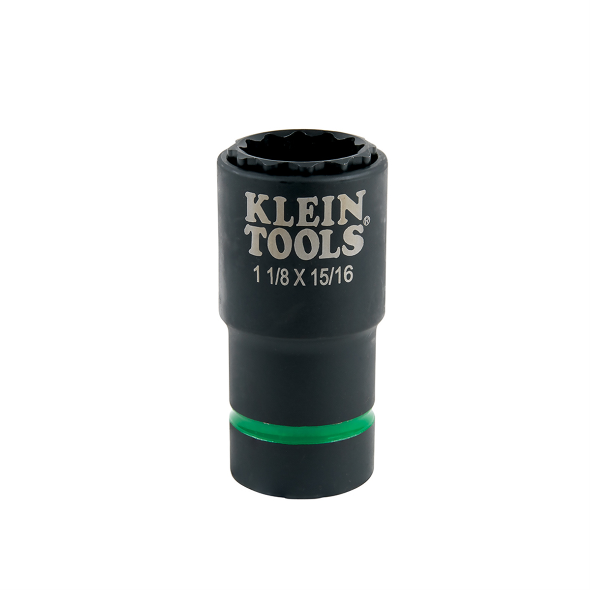 Klein Tools 2-in-1 Impact Socket, 12-Point, 7/8 and 11/16-Inch
