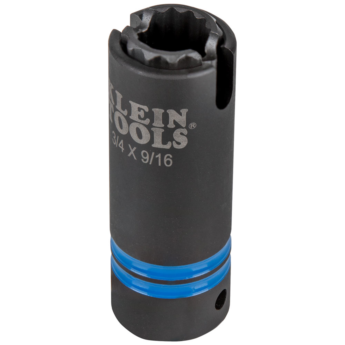 Klein Tools 2-in-1 Impact Socket, 12-Point, 1-1/8 and 15/16-Inch