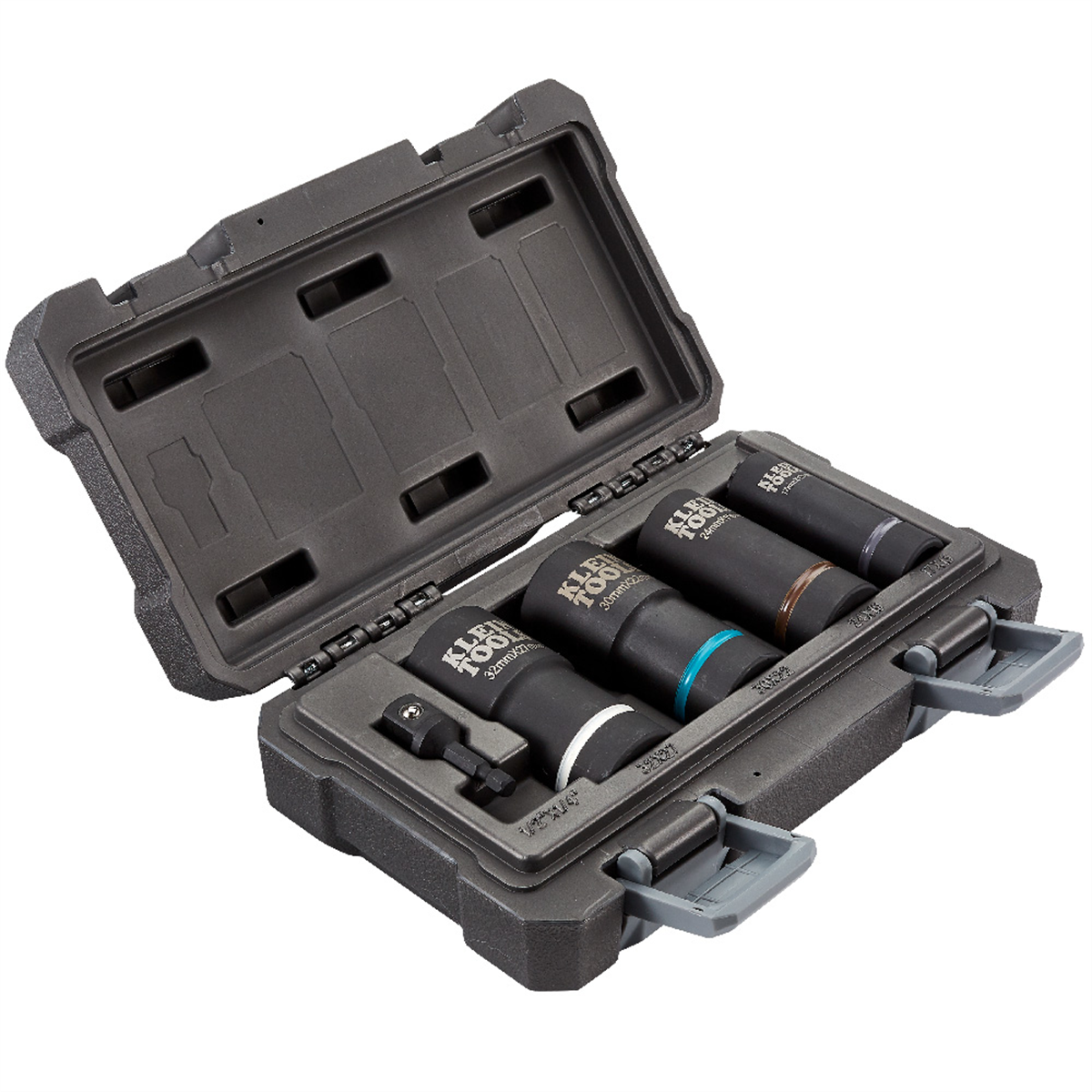 Klein Tools 2-in-1 Impact Socket Set, 12-Point, 5-Piece