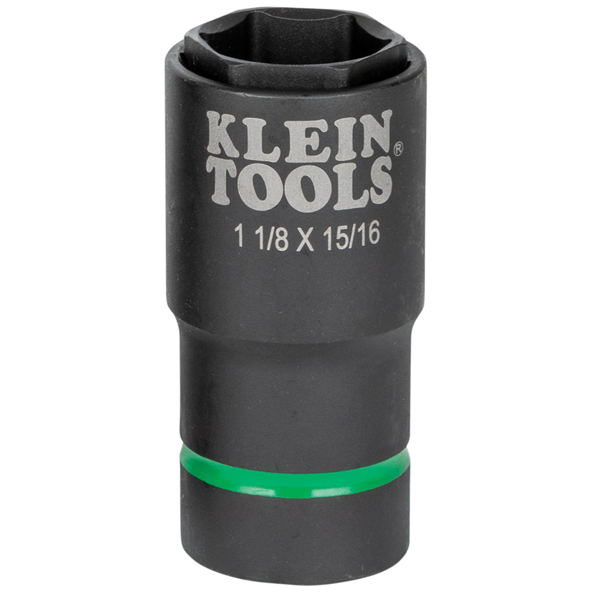Klein Tools 2-in-1 Impact Socket, 6-Point, 7/8 and 11/16-Inch