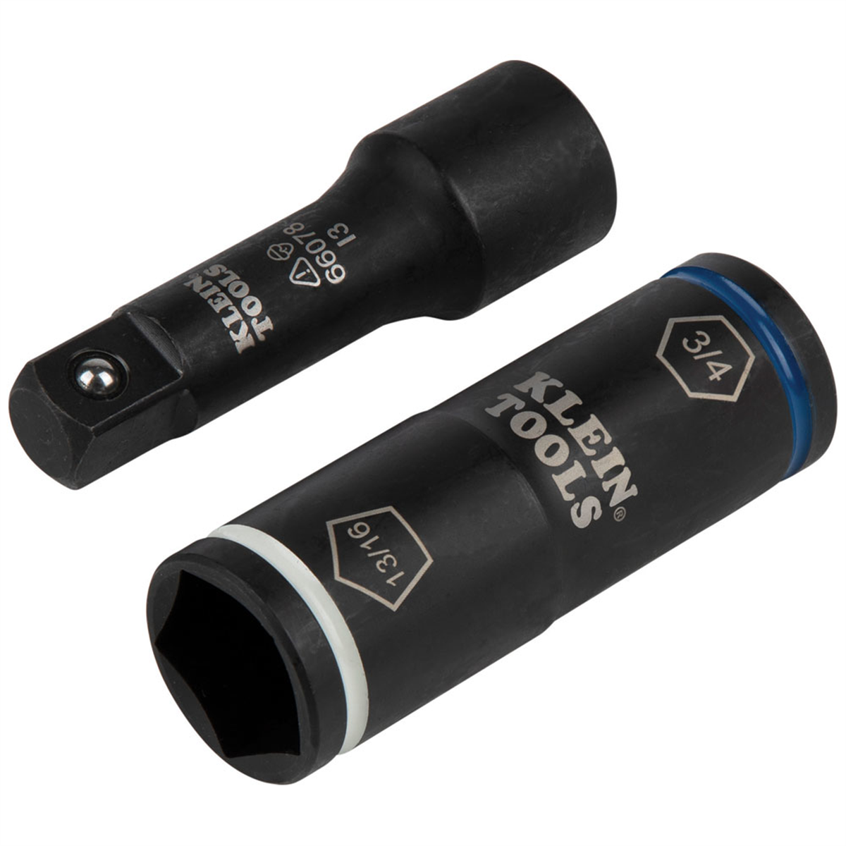 Klein Tools Flip Impact Socket Adapter, Large, 1/2 to 1/2-Inch