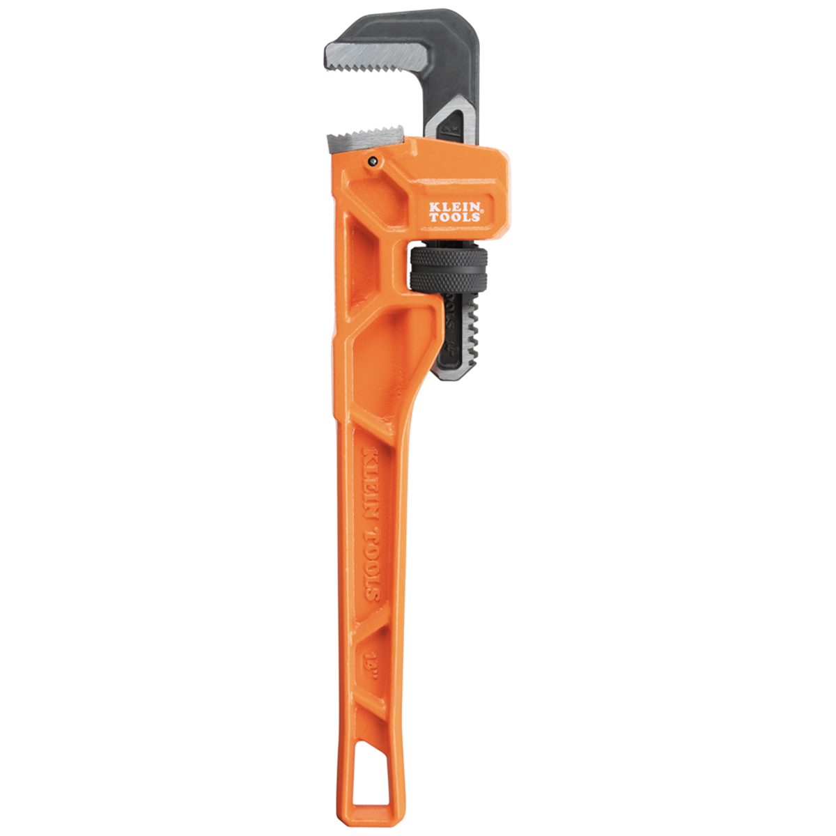 Klein Tools Adjustable Cast Aluminum Pipe Wrench, 14-inch