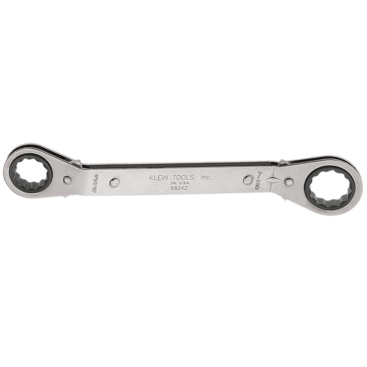 Klein Tools Reversible Ratcheting Box Wrench, 1/2 X 9/16-inch