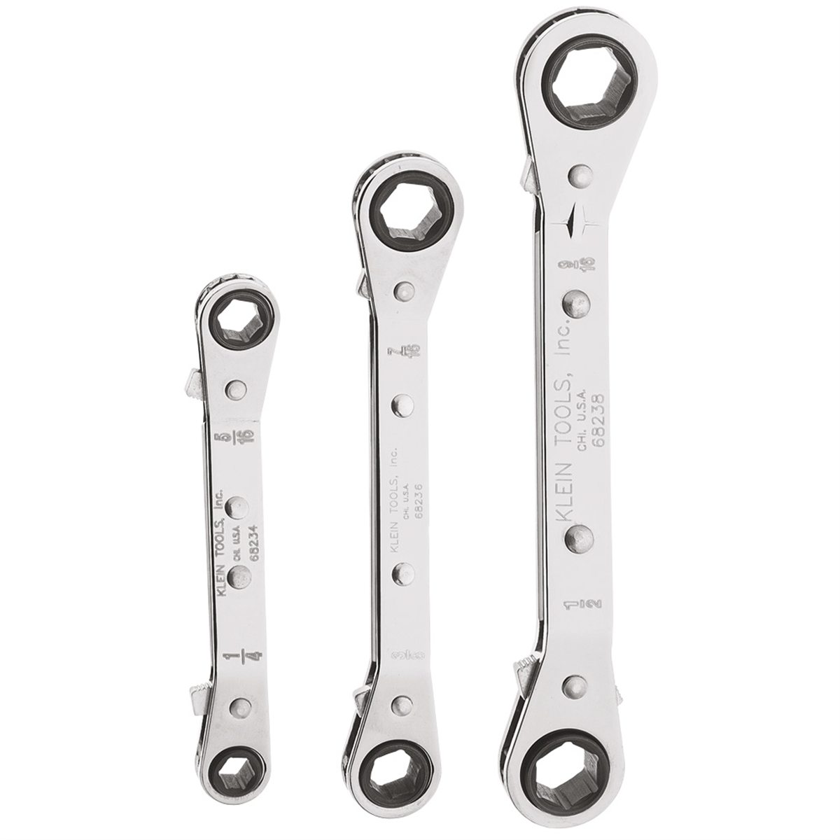 Klein Tools Reversible Ratcheting Box Wrench, 5/8 x 11/16-Inch