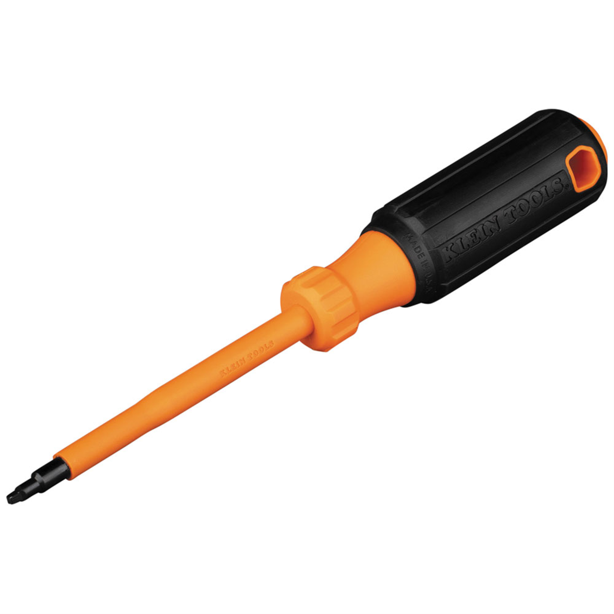 Klein Tools Insulated Screwdriver, 5/16-Inch Cabinet, 6-Inch Round Shank
