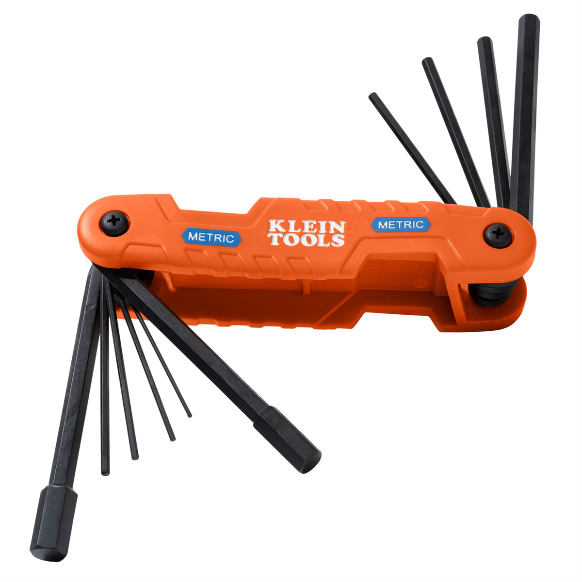Klein Tools Compact Folding Hex Key Set, 25-Key, SAE, Metric, TORX&reg; Sizes, 3-Piece