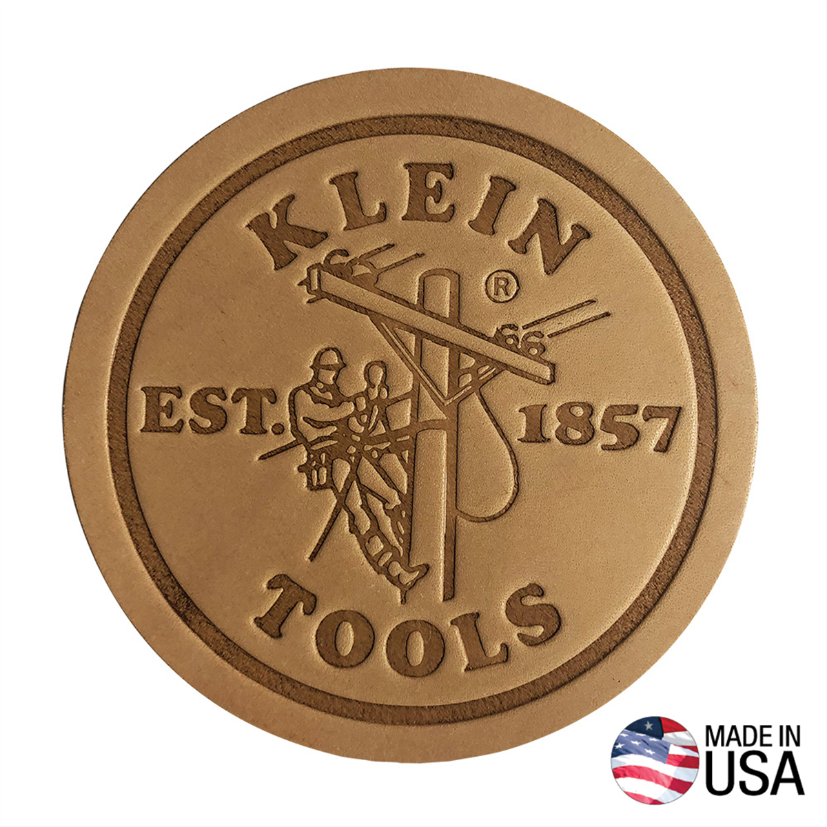 Klein Tools Klein Leather Coasters, Pk 6