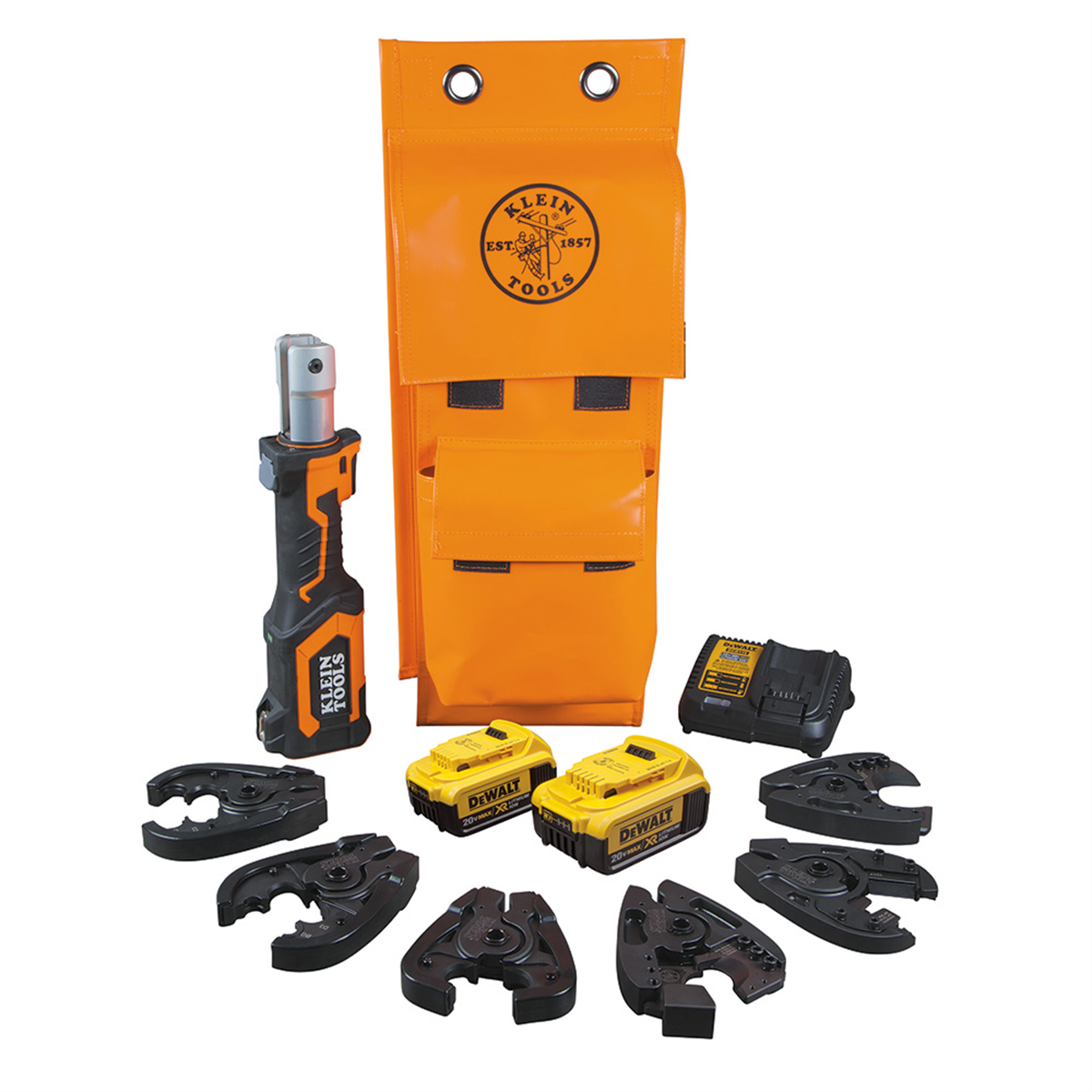 Klein Tools Battery-Operated Cutter/Crimper Kit, 4 Ah