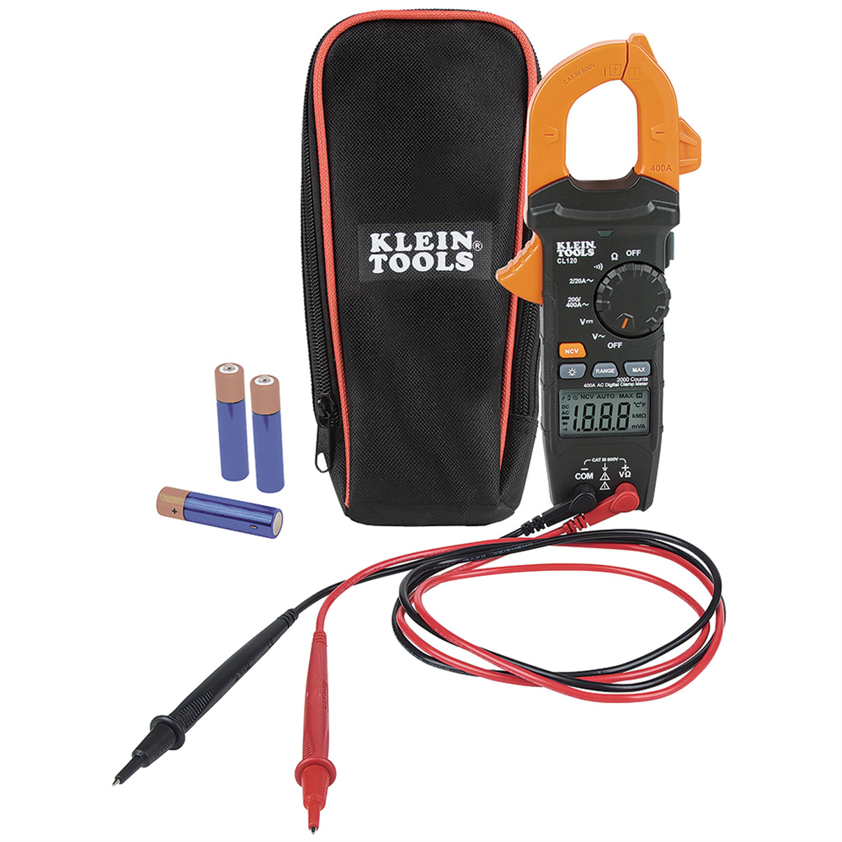 Klein Tools Digital Clamp Meter, AC Auto-Ranging 400 Amp