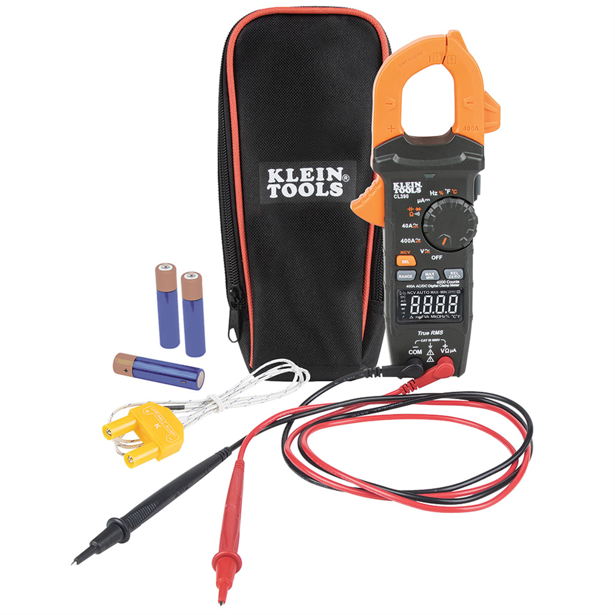 Klein Tools AC/DC Digital Clamp Meter, TRMS Auto-Ranging 400 Amp