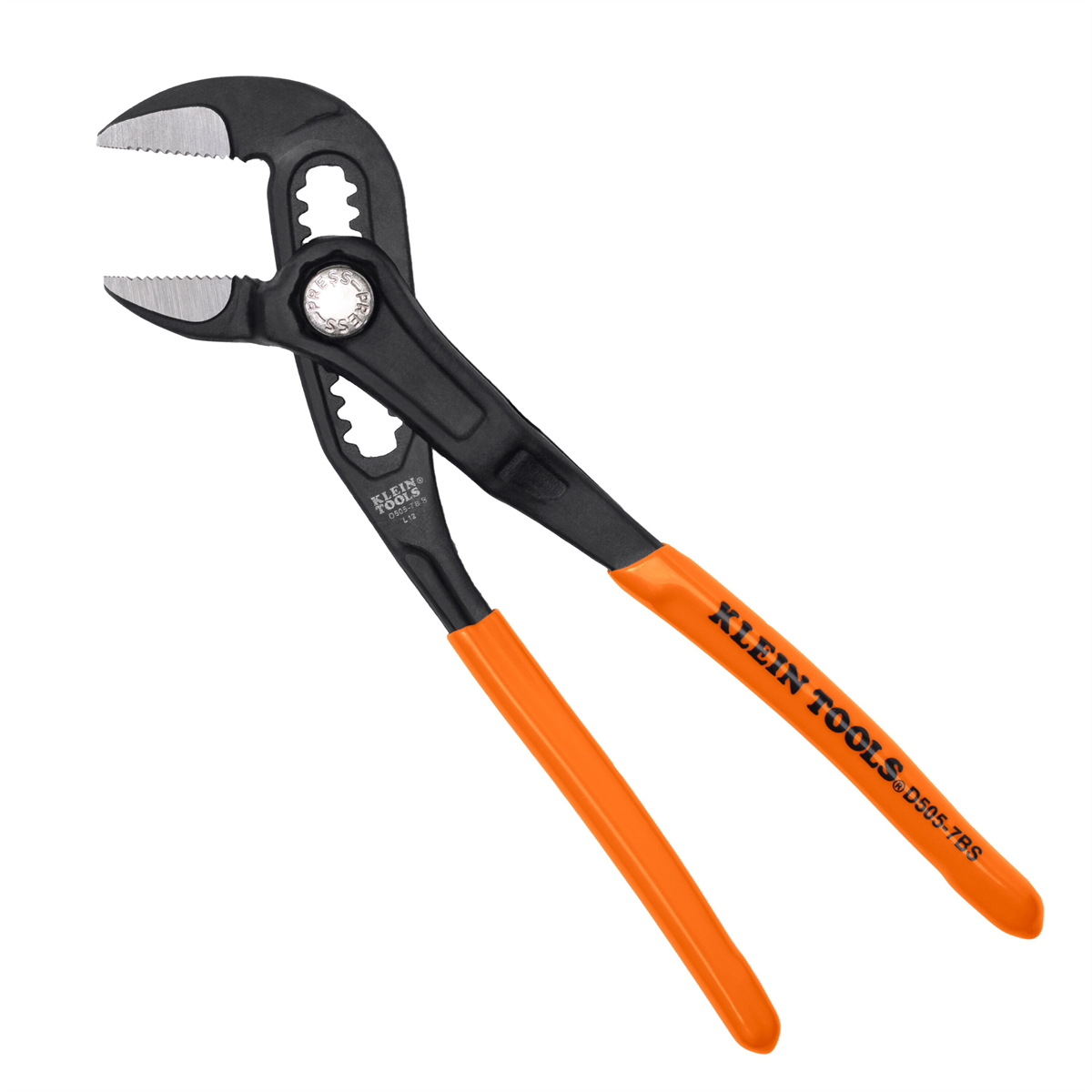 Klein Tools Straight Jaw Quick-adjust Pump Pliers, 7-inch