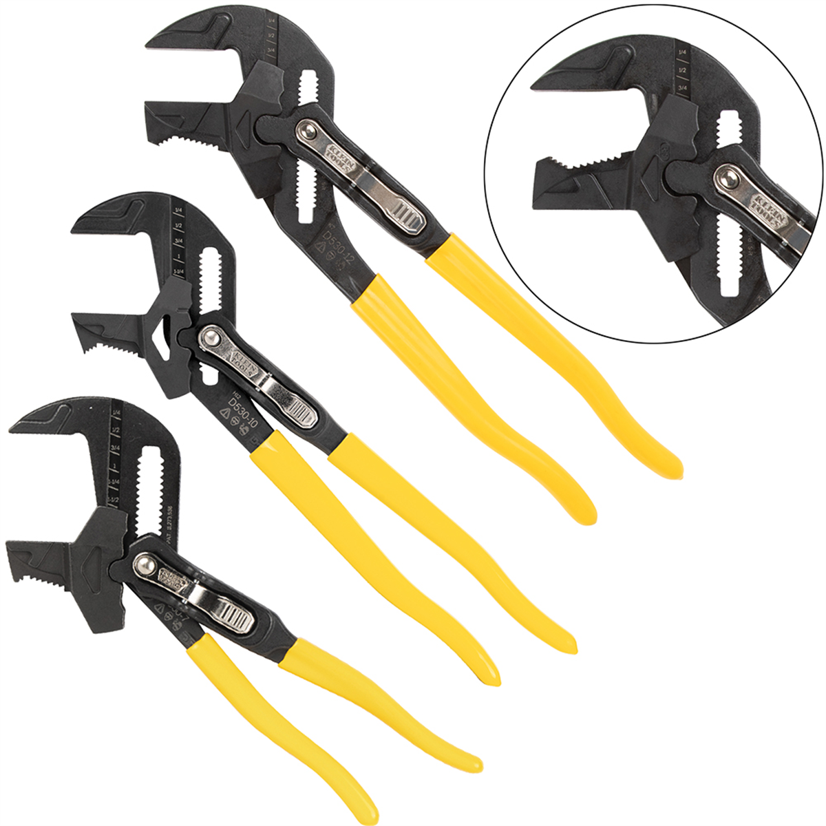 Klein Tools Plier Wrench Set, 3-Piece