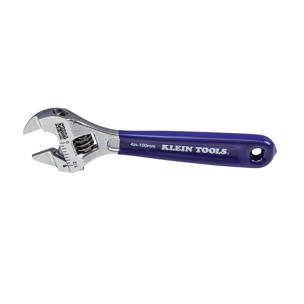 Klein Tools Slim-Jaw Adjustable Wrench, 4-Inch