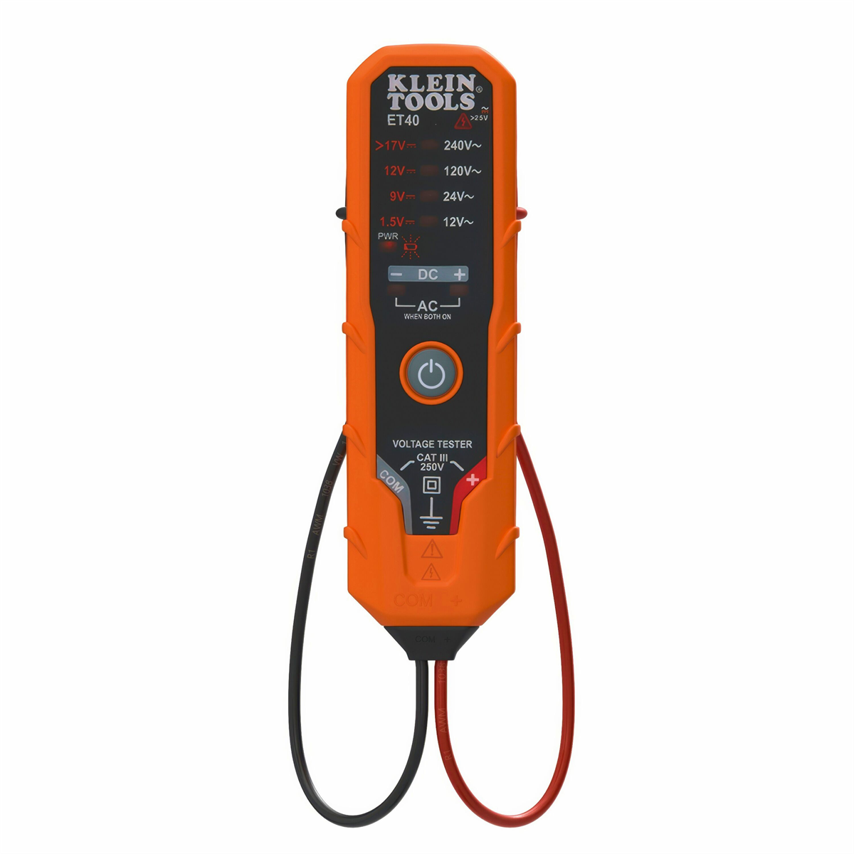 Klein Tools Digital AC/DC Voltage Tester 12 to 240V AC, 1.5 to 24V DC