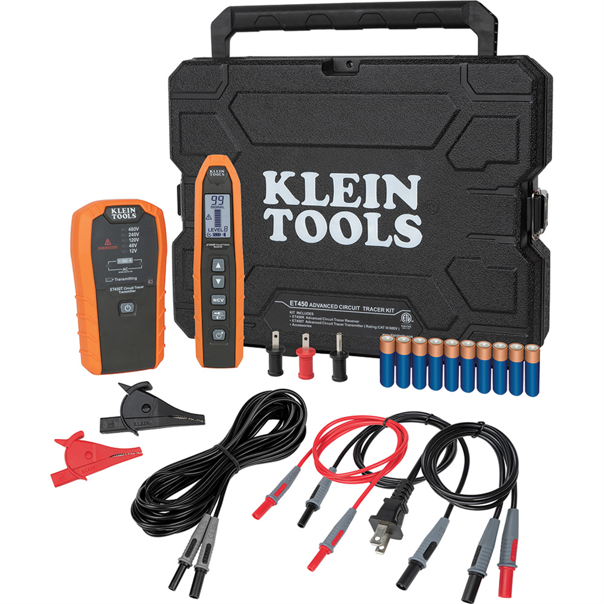 Klein Tools Advanced Electrical Circuit Breaker Finder and Wire Tracer Kit and Case