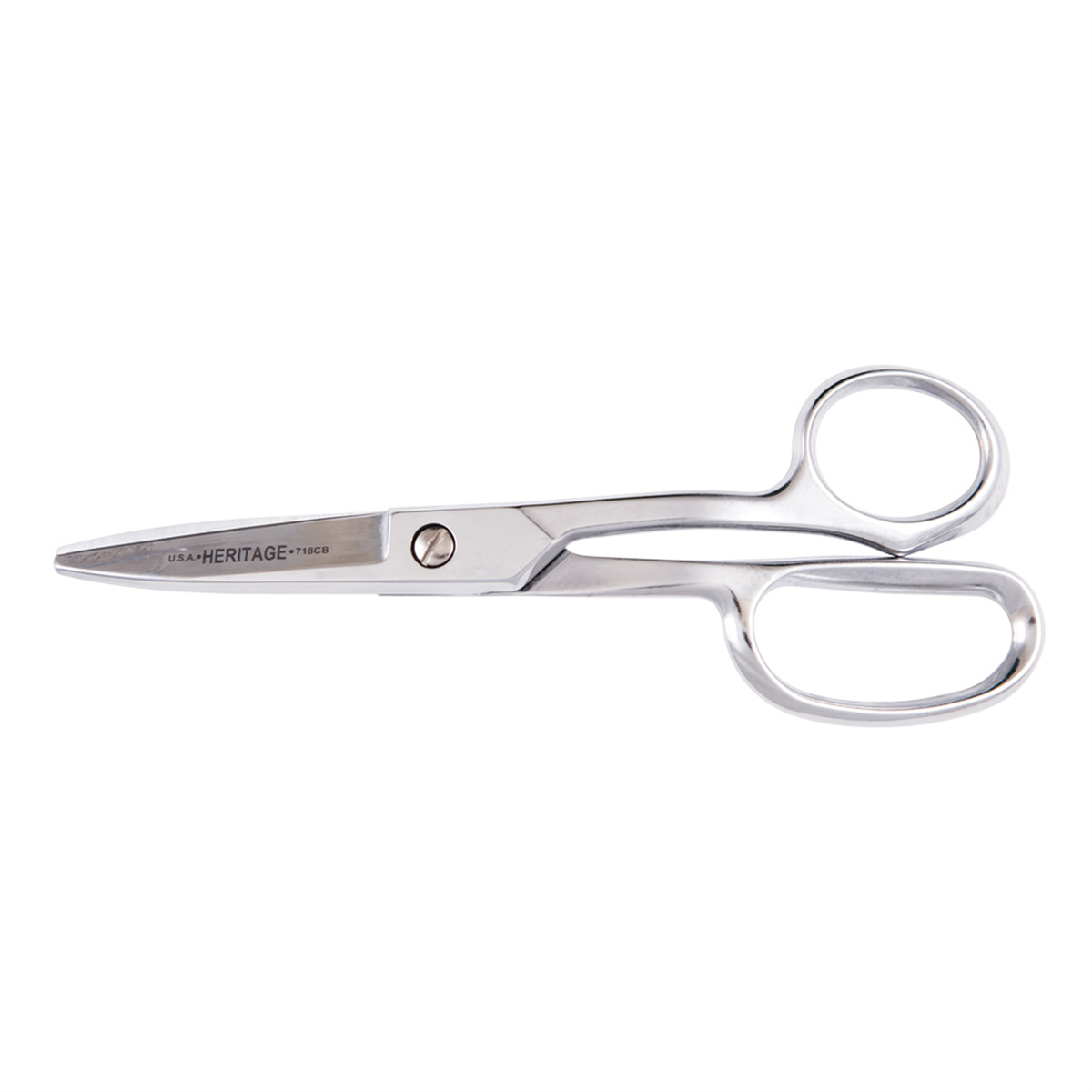 Klein Tools Shear, Curved Handle, Blunt Tip, 8-7/8-Inch