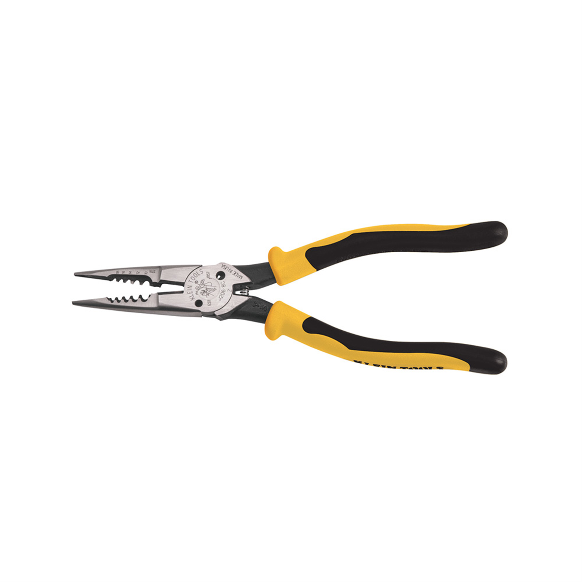 Klein Tools Pliers, All-Purpose Needle Nose, Spring Loaded, Cuts, Strips, 8.5-Inch