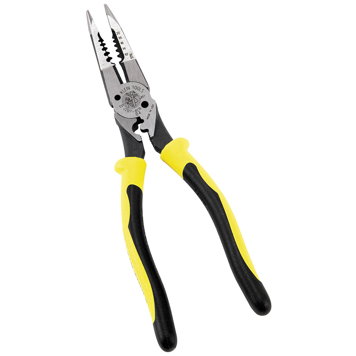 Klein Tools Pliers, All-Purpose Needle Nose Pliers with Crimper, 8.5-Inch