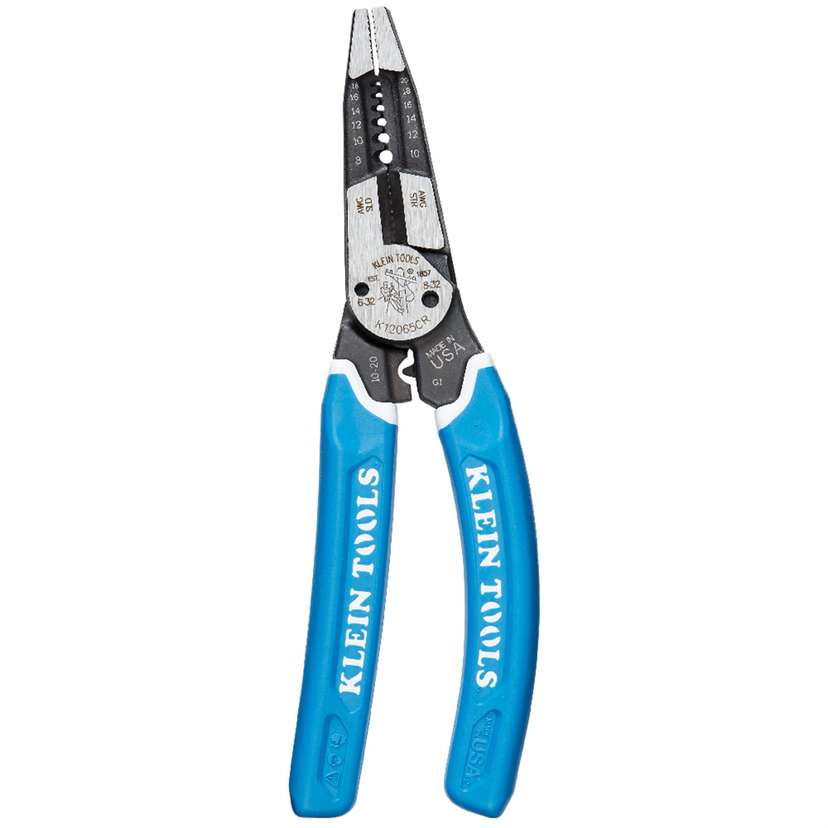 Klein Tools Klein-Kurve&reg; Heavy-Duty Wire Stripper / Cutter / Crimper Multi Tool, 8-20 AWG