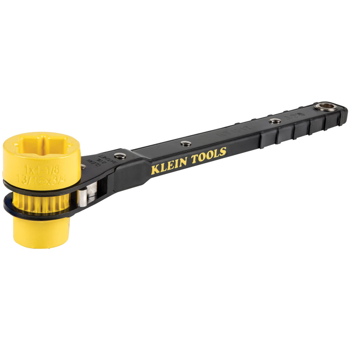 Klein Tools 4-in-1 Lineman's Ratcheting Wrench