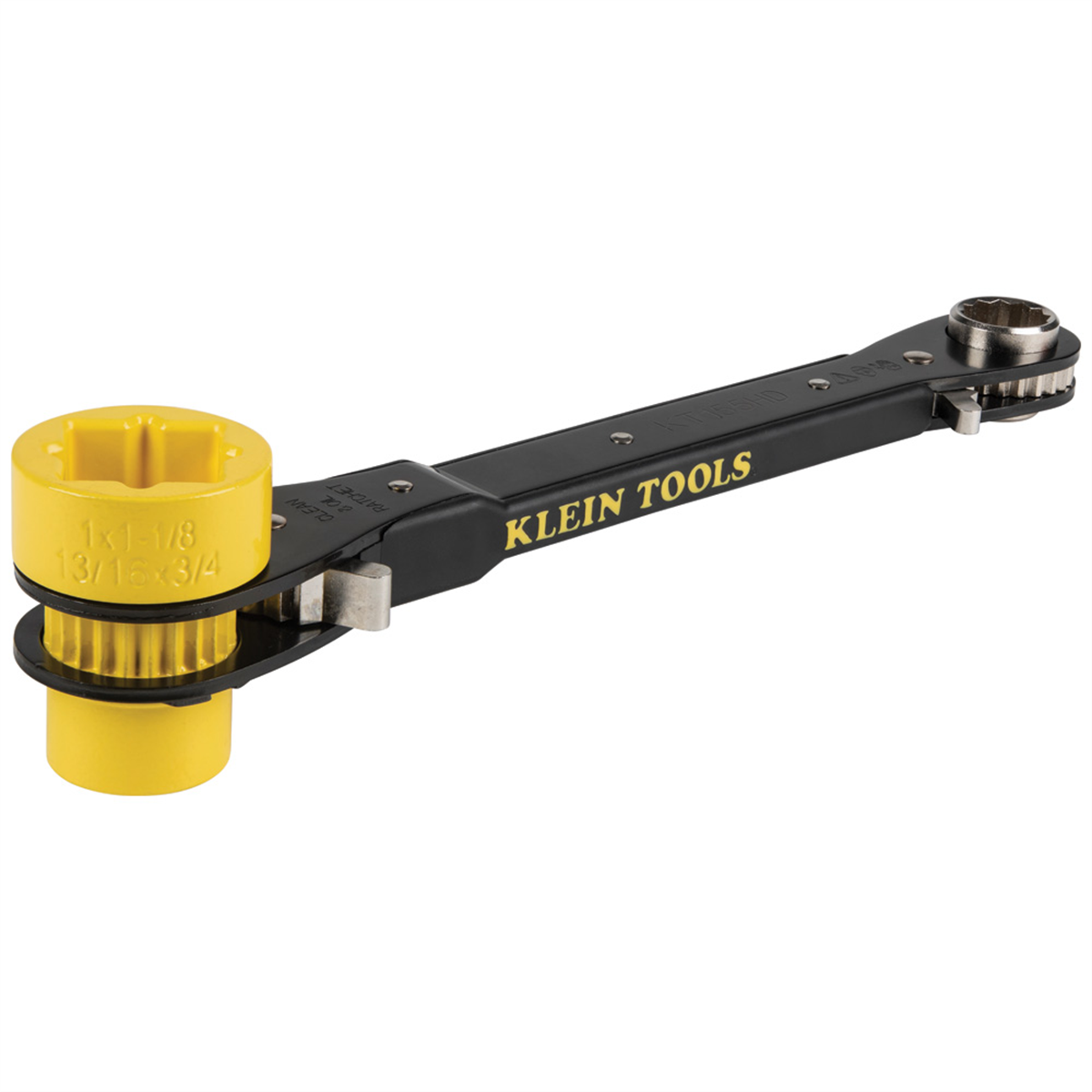 Klein Tools 6-in-1 Lineman's Ratcheting Wrench, Heavy-Duty