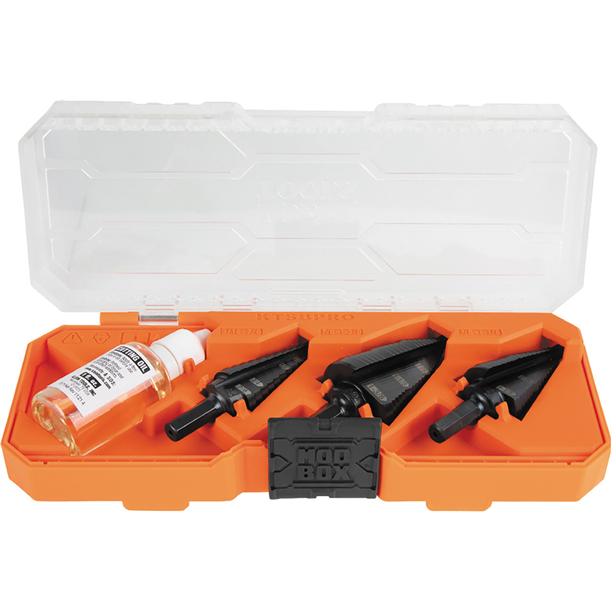Klein Tools Premium Electrician's 3/8-Inch Hex Step Bit Set, 3 Piece