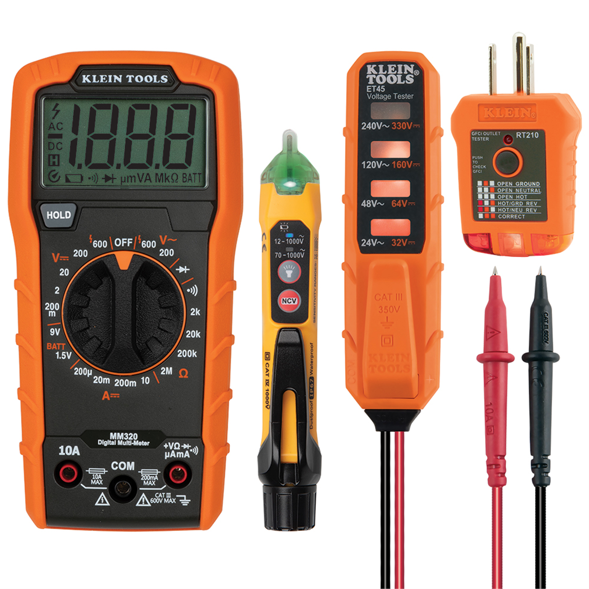 Klein Tools Digital Multimeter Electrical Test Kit