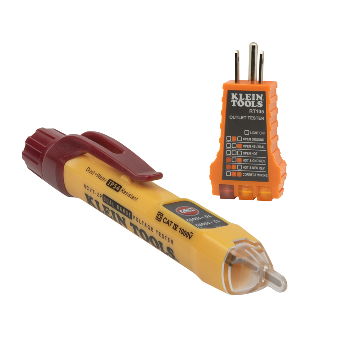 Klein Tools Dual Range NCVT with Receptacle Tester Electrical Test Kit
