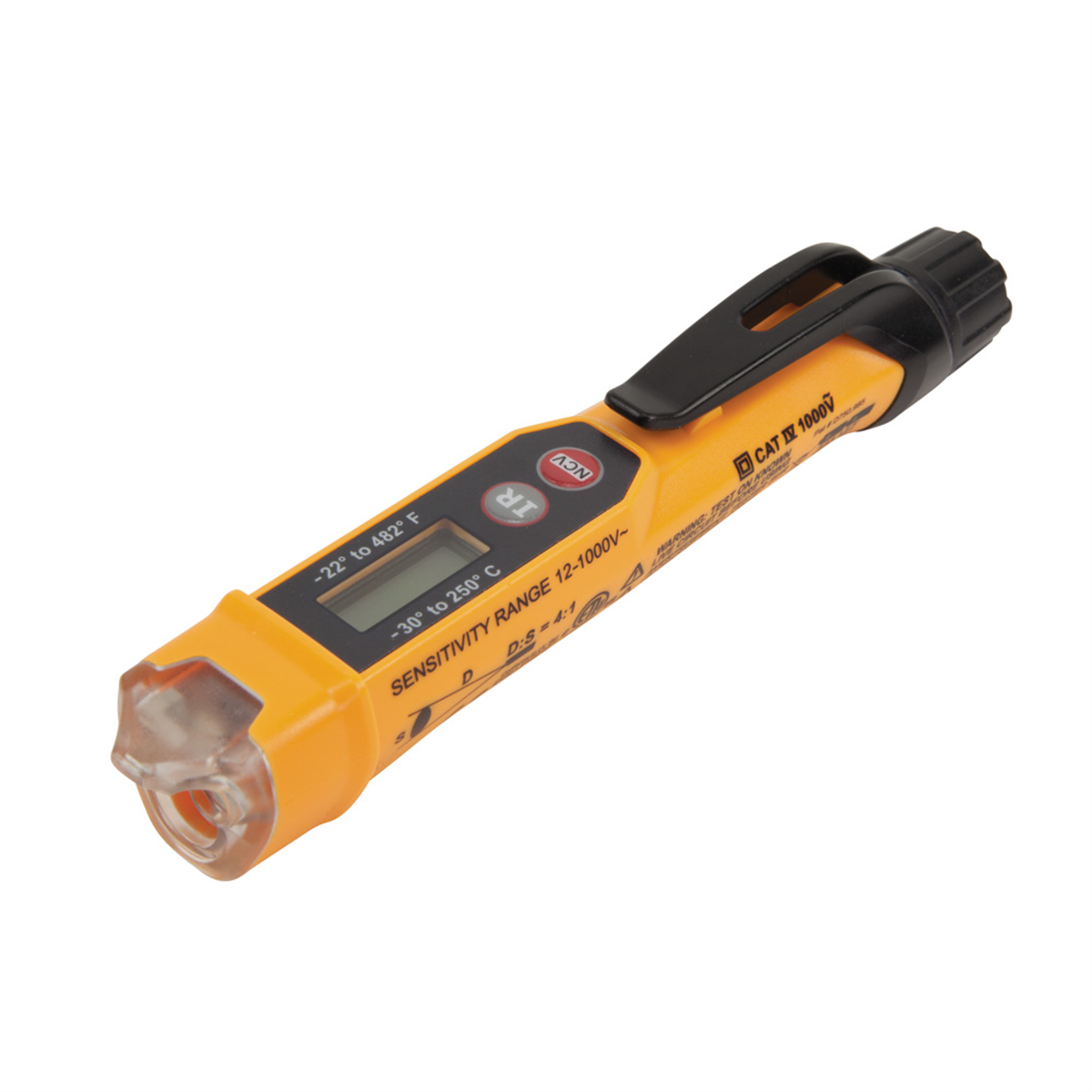 Klein Tools Non-Contact Voltage Tester Pen with Infrared Thermometer, 12 to 1000V AC