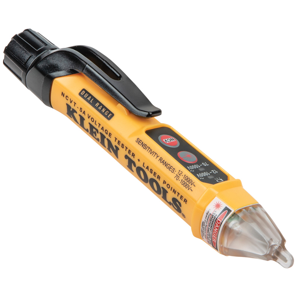 Klein Tools Dual Range Non-Contact Voltage Tester Pen with Laser Pointer, 12 to 1000V AC