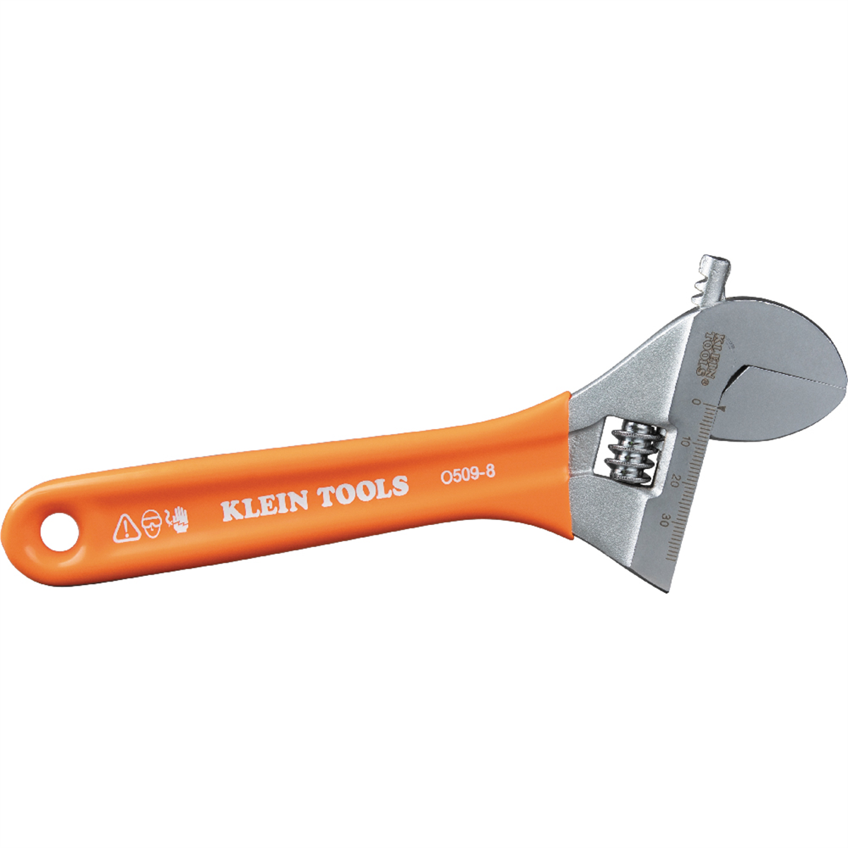 Klein Tools Extra-Wide Jaw Adjustable Wrench, 8-Inch