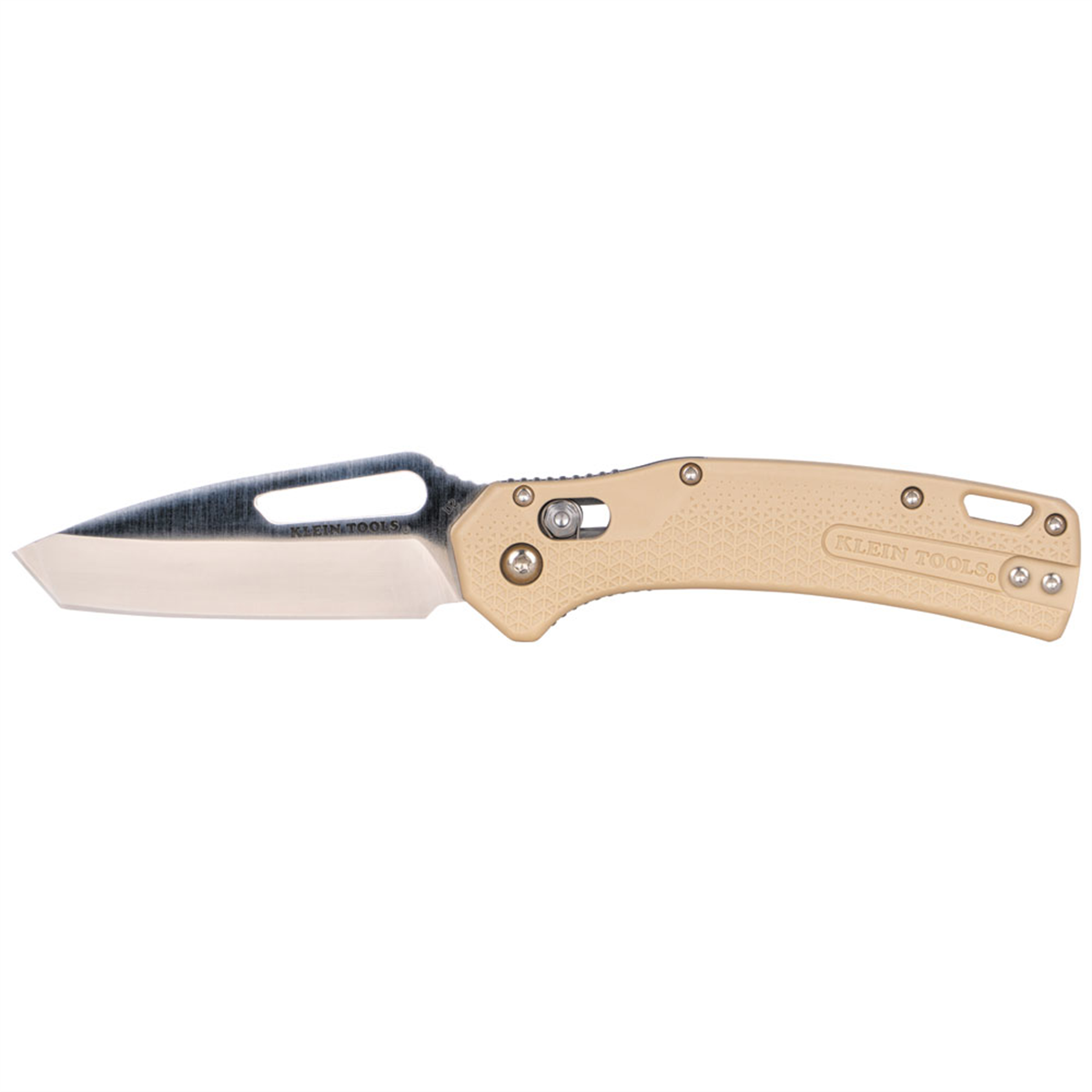 Klein Tools KTO Resurgence Knife, Tanto Blade, Sand Handle