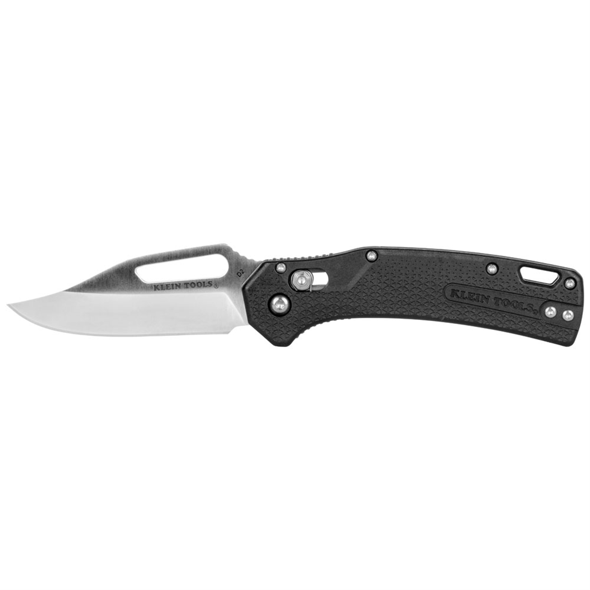 Klein Tools KTO Resurgence Knife, Clip Point Blade, Black Handle